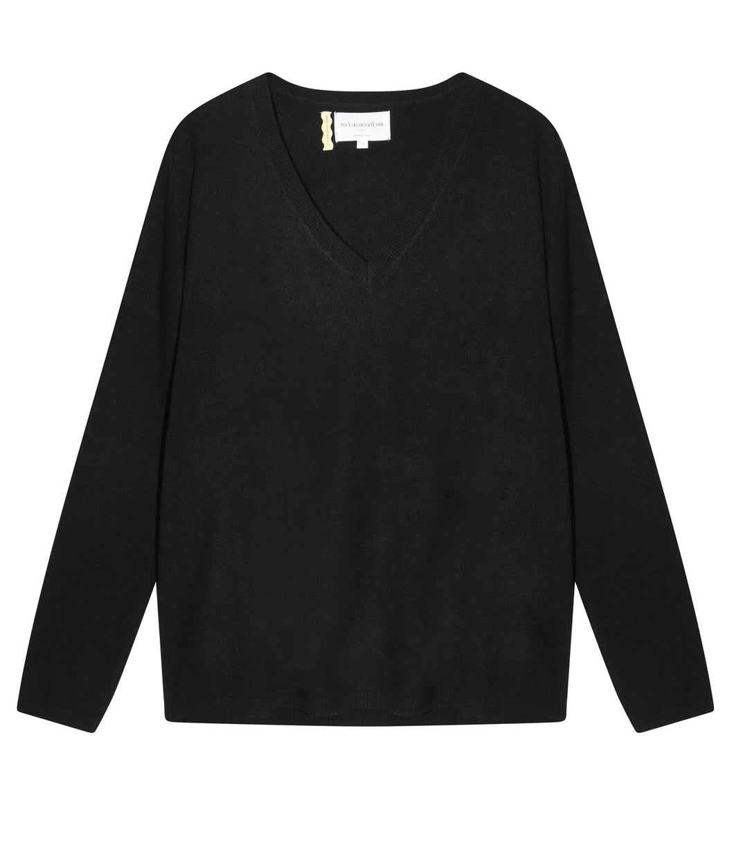 Les tricots de Léa Cashmere Sweater Monjako V-neck