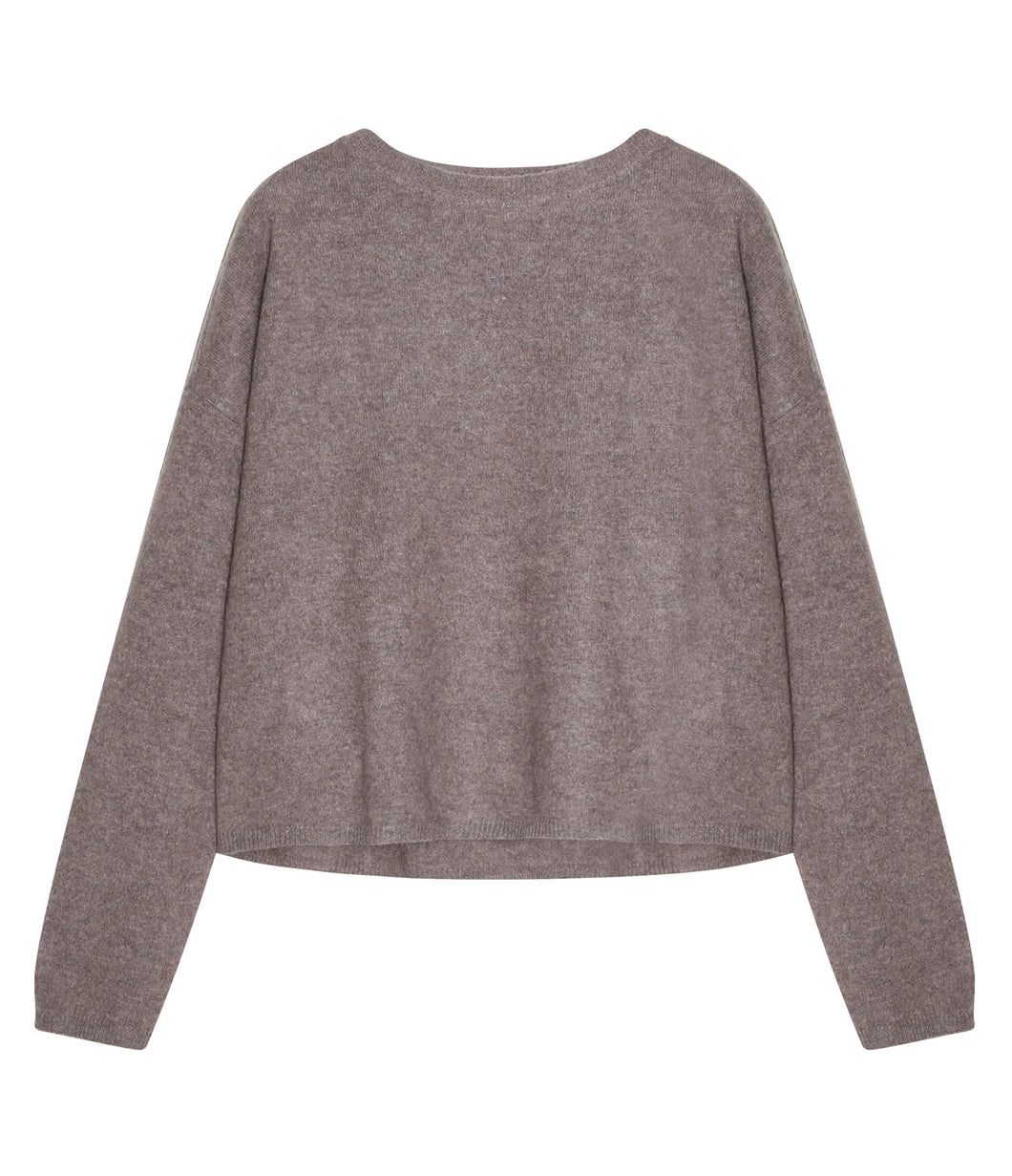 Les tricots de Léa Cashmere Pullover Mapoupette Round Neckline