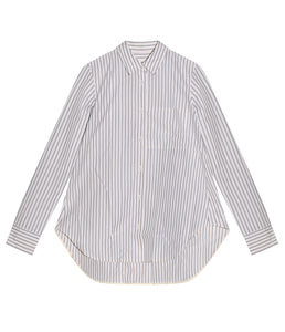 Lis Lareida Baumwoll Bluse Lenon Streifen