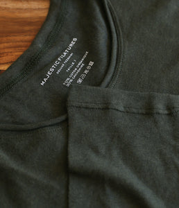Majestic Filatures cotton-cashmere shirt round neck long sleeve