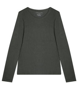 Majestic Filatures cotton-cashmere shirt round neck long sleeve