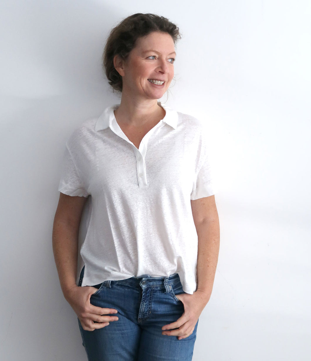 Majestic Filatures Linen Mix Polo