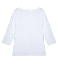 Load the image into the gallery viewer, Majestic Filatures linen mix shirt boat neck
