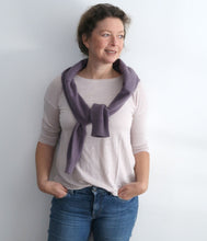 Load the image into the gallery viewer, Majestic Filatures linen mix shirt boat neckline wide shape
