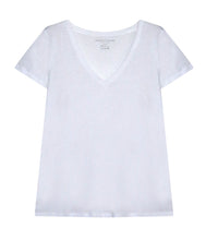 Load the image into the gallery viewer, Majestic Filatures linen mix shirt V-neck short sleeve
