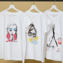 Load the image into the gallery viewer, Railin cotton T-shirt round neck short sleeve
