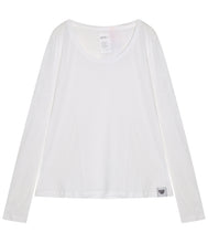 Laden Sie das Bild in den Galerie-Viewer, The Shirt Project Baumwoll-Modal Unterzieh Shirt tiefer Rundhals Langarm
