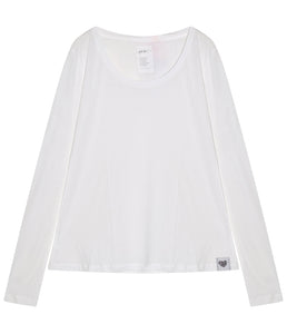The Shirt Project Baumwoll-Modal Unterzieh Shirt tiefer Rundhals Langarm