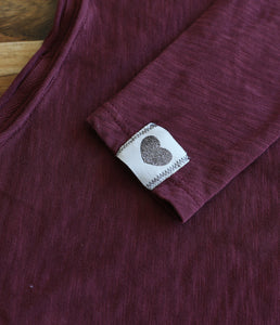 The Shirt Project Baumwoll Shirt Rundhalsausschnitt Langarm