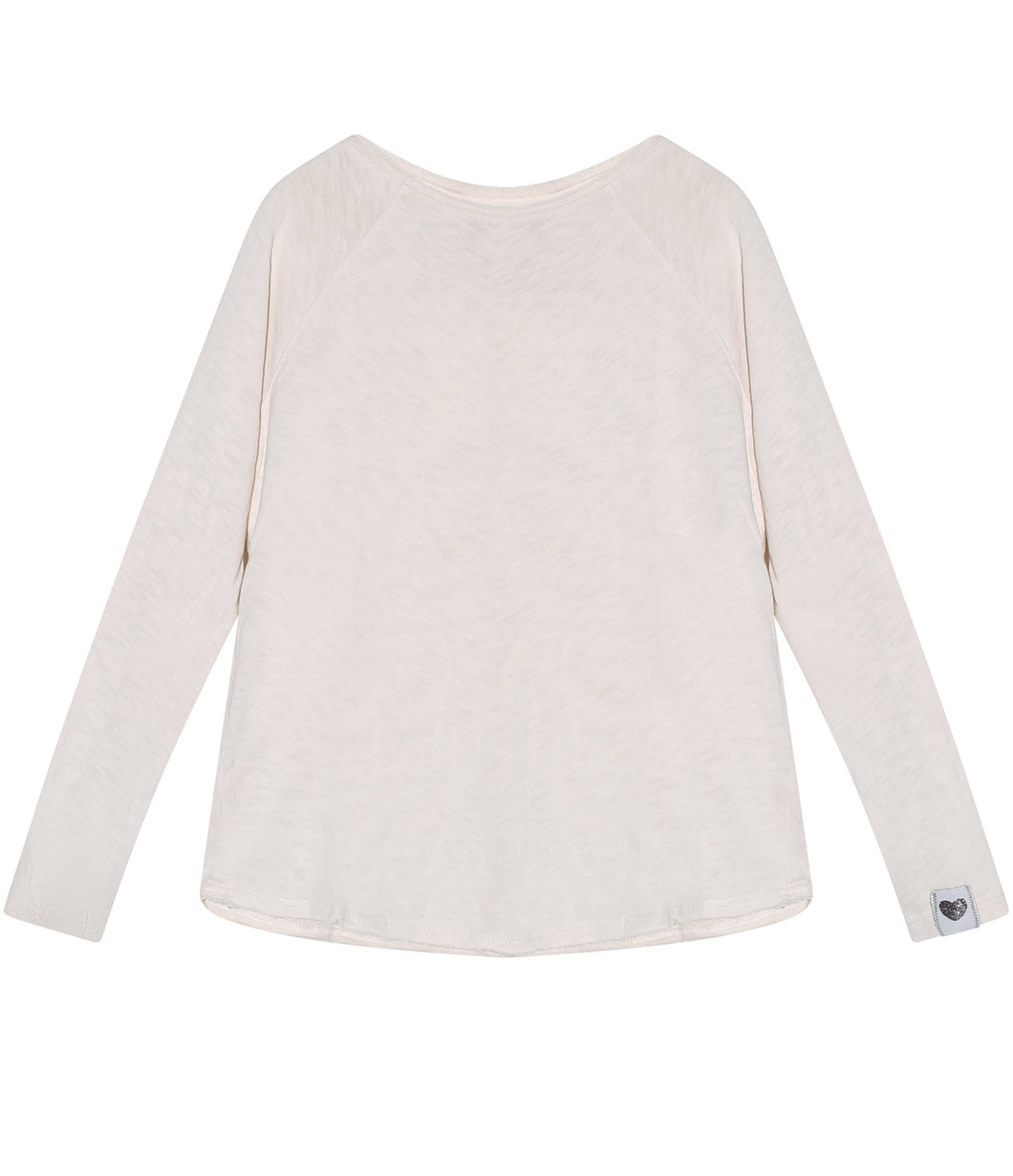 The Shirt Project Baumwoll Shirt Rundhalsausschnitt Langarm