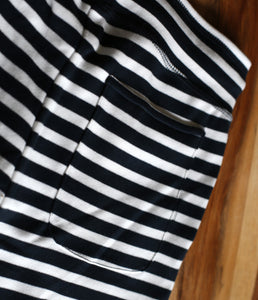 The Shirt Project Bio Baumwoll Streifen Sweat Short