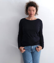 Laden Sie das Bild in den Galerie-Viewer, The Shirt Project Bio-Baumwolle-Modal Shirt Rundhals Langarm
