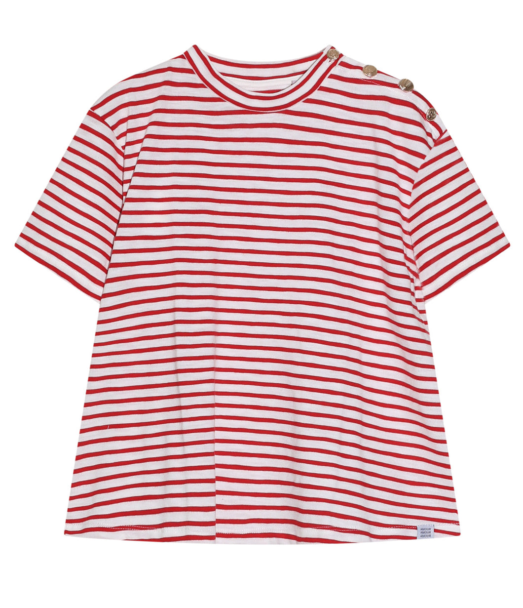The Shirt Project Bio-Baumwolle Shirt Rundhals Knöpfe