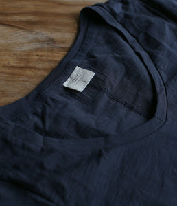 The Shirt Project Organic Baumwoll Shirt V-Ausschnitt Kurzarm