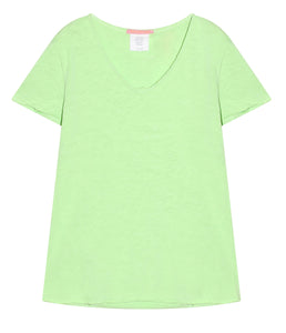 The Shirt Project Organic Baumwoll Shirt V-Ausschnitt Kurzarm