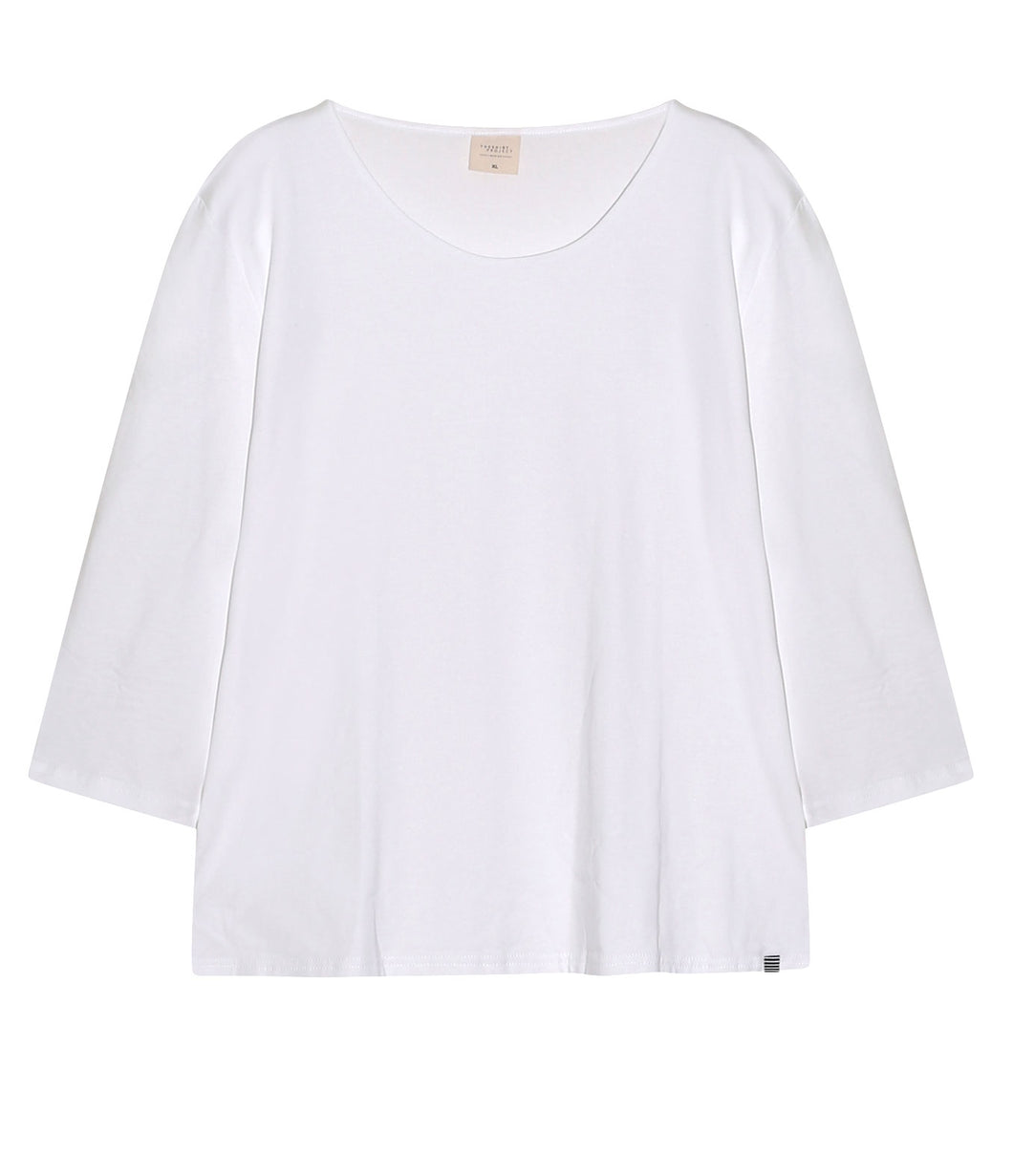 The Shirt Project Organic cotton-modal-mix shirt round neck 3/4 sleeve