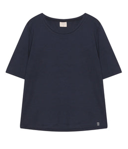 The Shirt Project Organic cotton-modal-mix shirt round neck half-sleeve