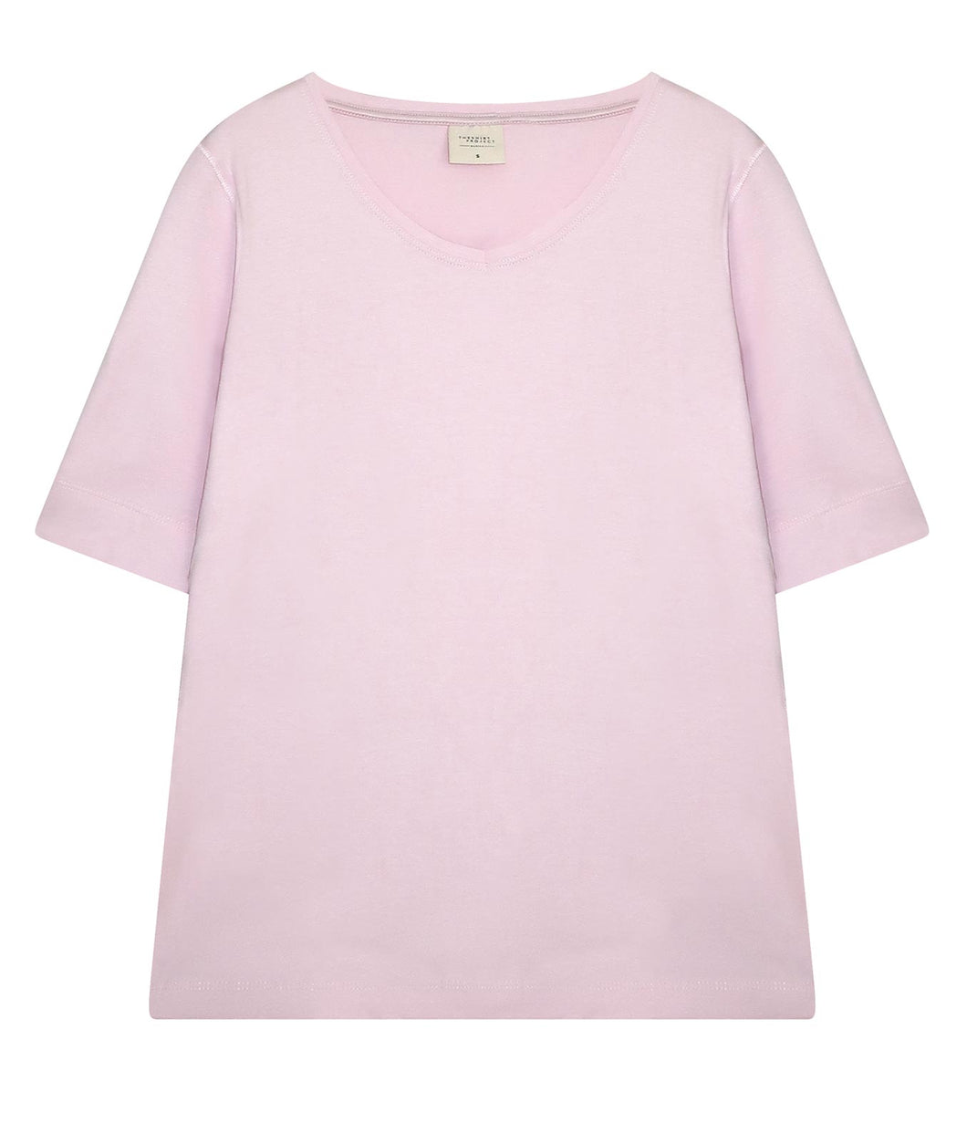 The Shirt Project Organic Baumwolle-Modal-Mix Shirt V-Ausschnitt Halbarm