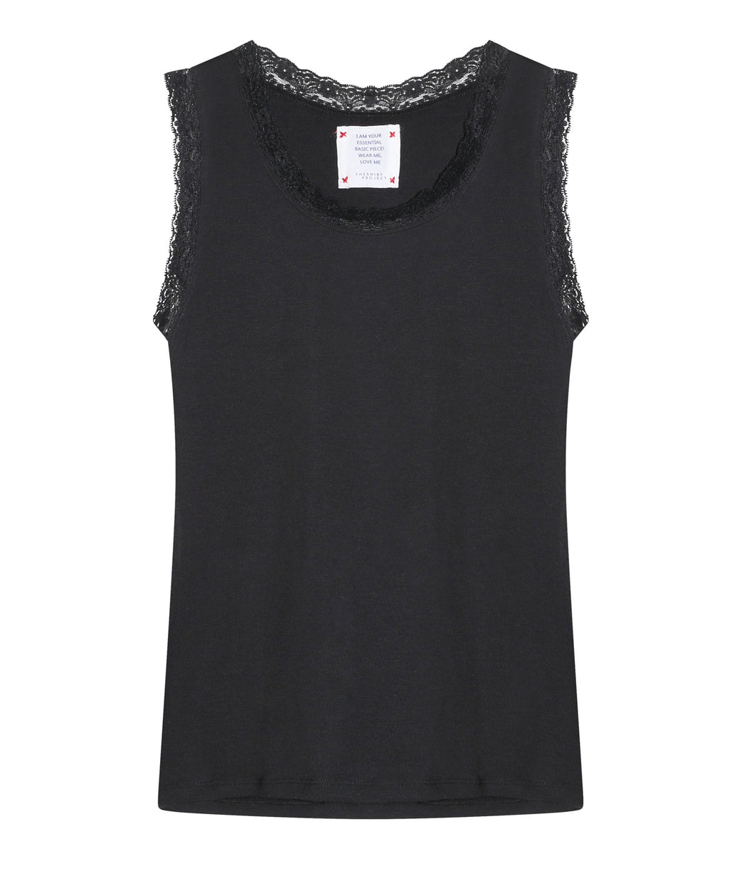 The Shirt Project Viskose-Mix Top mit Spitze