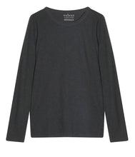 Load the image into the gallery viewer, Velvet by Graham and Spencer Cotton Shirt Lizzie Crew Neck Long Sleeve
