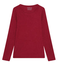 Load the image into the gallery viewer, Velvet by Graham and Spencer Cotton Shirt Lizzie Crew Neck Long Sleeve
