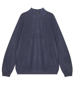 engage Herren recycled Kaschmir Pullover Zip Kragen