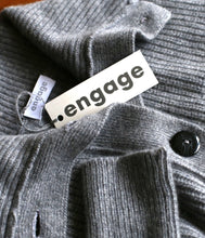 Load the image into the gallery viewer, engage Cashmere knit cardigan turtleneck

