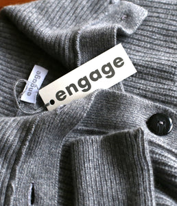 engage Cashmere knit cardigan turtleneck