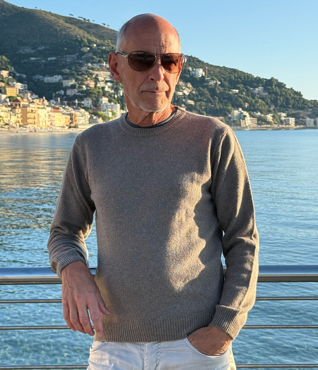 engage Herren recycled Kaschmir Pullover Rundhalsausschnitt