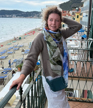 Load the image into the gallery viewer, engage recycled Kaschmir Strickjacke Strukturstrick
