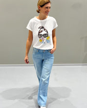 Laden Sie das Bild in den Galerie-Viewer, Railin Baumwoll T-Shirt Rundhalsausschnitt Kurzarm
