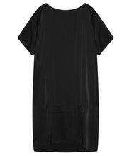 Load the image into the gallery viewer, Crossley Silk Mix Dress Sult Round Neck Short Sleeve
