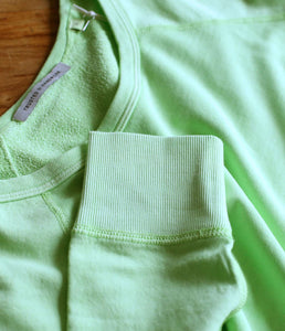 Trusted Handwork Organic Cotton Sweater Saint Etienne Round Neck Long Sleeve