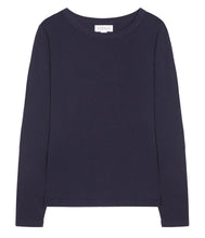 Load the image into the gallery viewer, Velvet by Graham and Spencer Cotton Shirt Liz Crew Neck Long Sleeve
