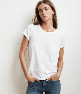 Velvet Cotton Shirt Tressa Crew Neck