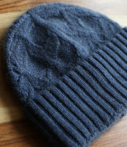 engage cashmere beanie pattern knit