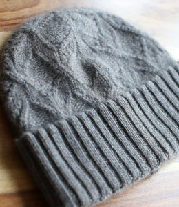 engage cashmere beanie pattern knit