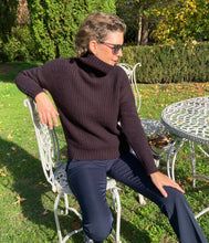 Load the image into the gallery viewer, engage cashmere jumper cable knit turtleneck
